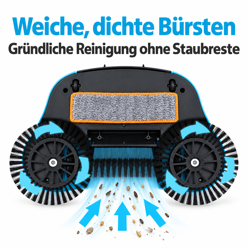 Multifunktionale Schiebekehrmaschine für mühelose Reinigung